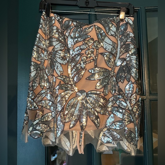 MILLY- Kristina sequin lace skirt
